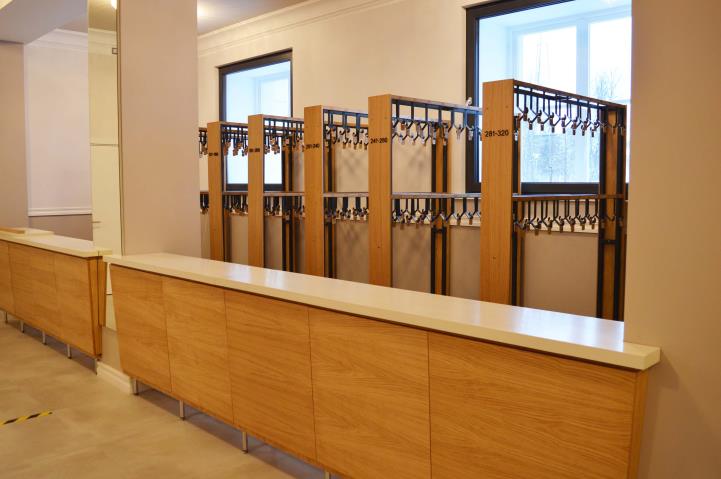 Garderobe, 1. stāvs